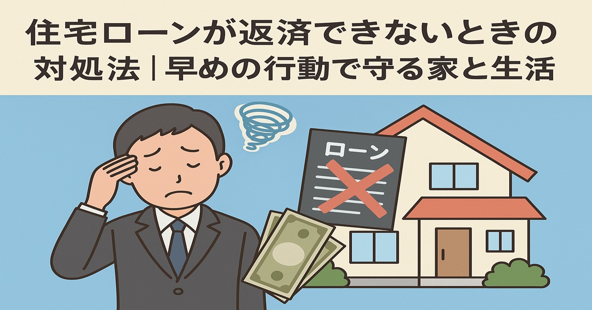 住宅ローンが返済できないときの対処法