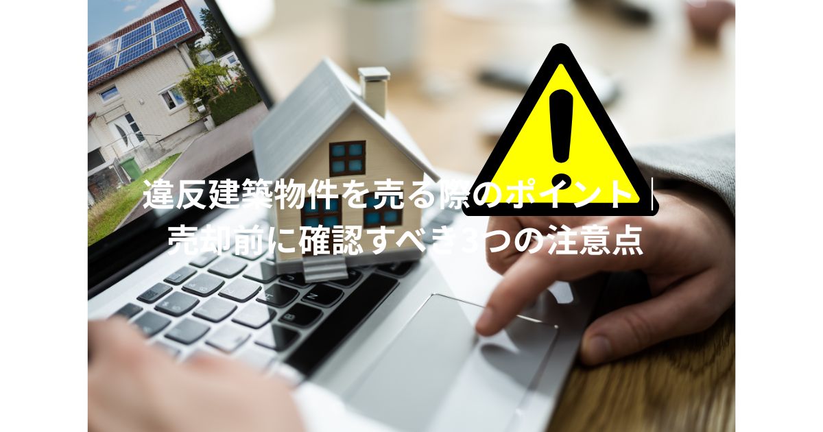 違反建築物件の売り方と注意点
