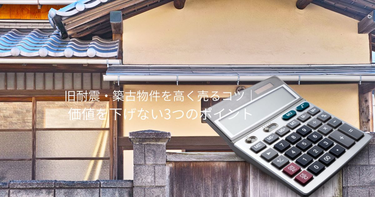 築古・旧耐震物件を高く売る方法