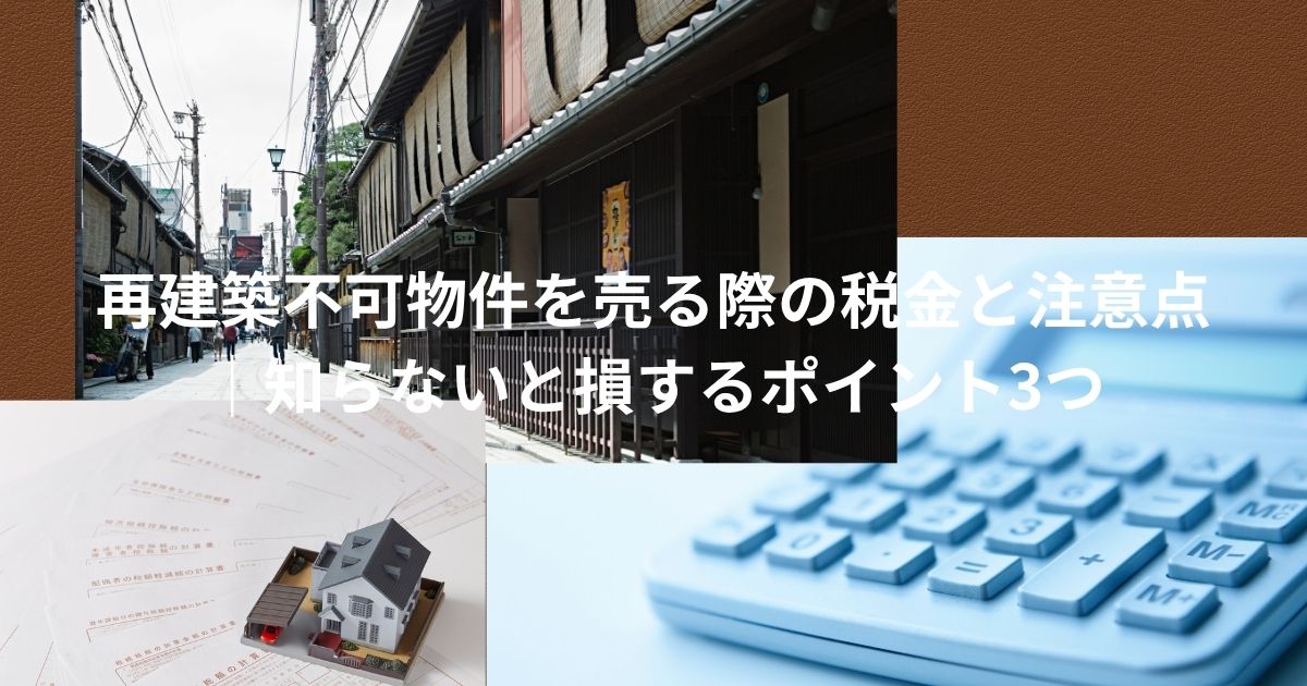 再建築不可物件の税金と注意点